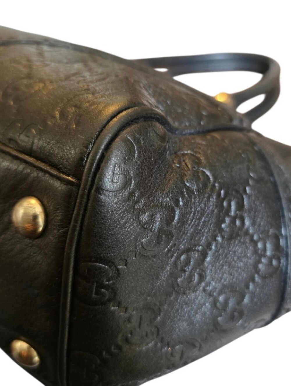 Gucci Vintage Guccissima Embossed Signoria Med Tote w/ Guccissima Dustbag & COA - Picture 9 of 16